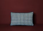 luxury checkered pillow