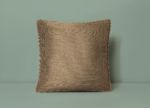 brown textured pillow