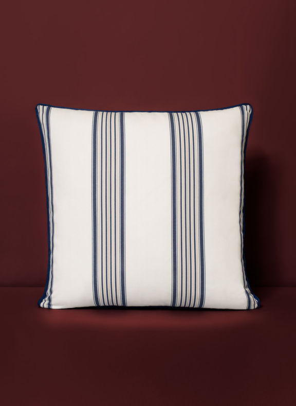 luxurious striped pillow