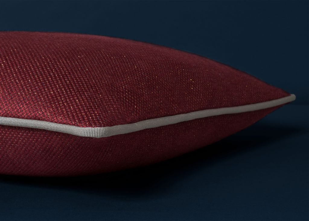 luxury textured pillow detail