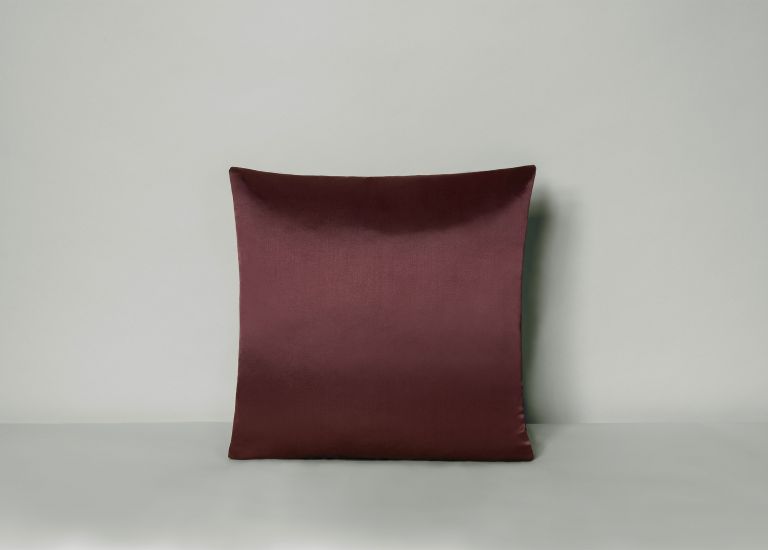 aubergine luxury throw pillow