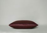 plum silk luxury throw cushion