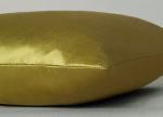 gold silk designer throw cushion
