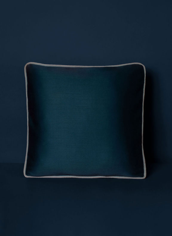 navy blue luxury pillow