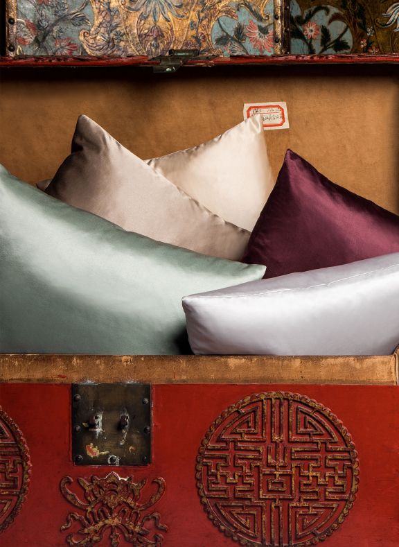 silk designer throw pillow collection