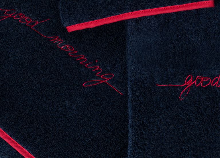 Checkers Luxury Bath Towel Maison Anne Carminati