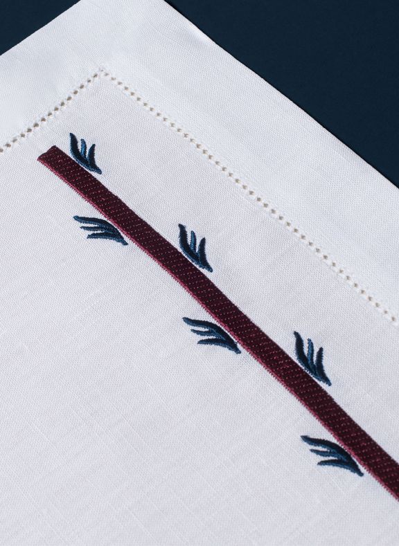 embroidered designer table linen