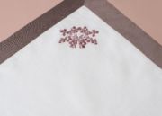 embroidered contemporary table linens