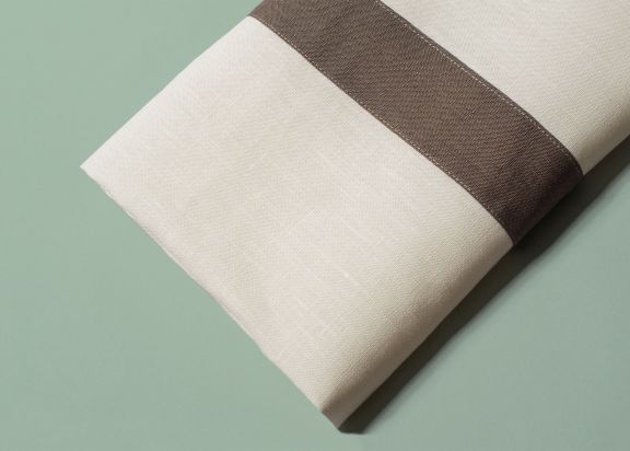 close up of high end luxury table linen