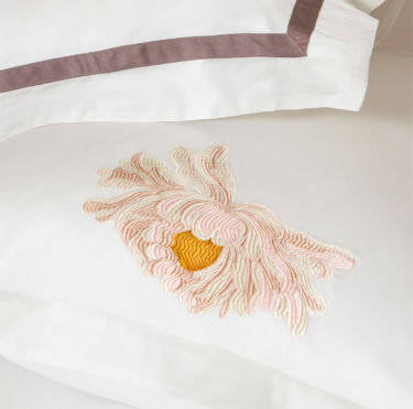 embroidered luxury bedding