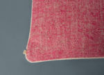 Audrey pink linen pillow details
